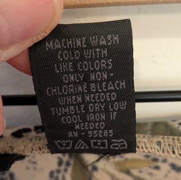 VTG Express 90s Y2K Snakeskin Rose Printed Flare Pull On Pants Small - Picture 7 of 7